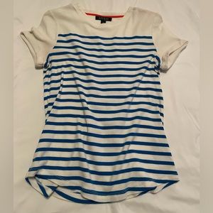 Ralph Lauren Blue/White Striped Top, Size M
